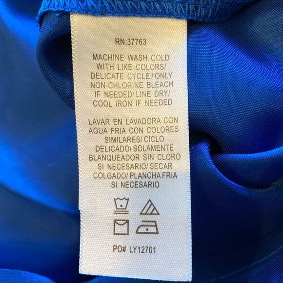 NWT!  Laundry sleeveless Tide Pool blue dress 14 - Picture 8 of 11